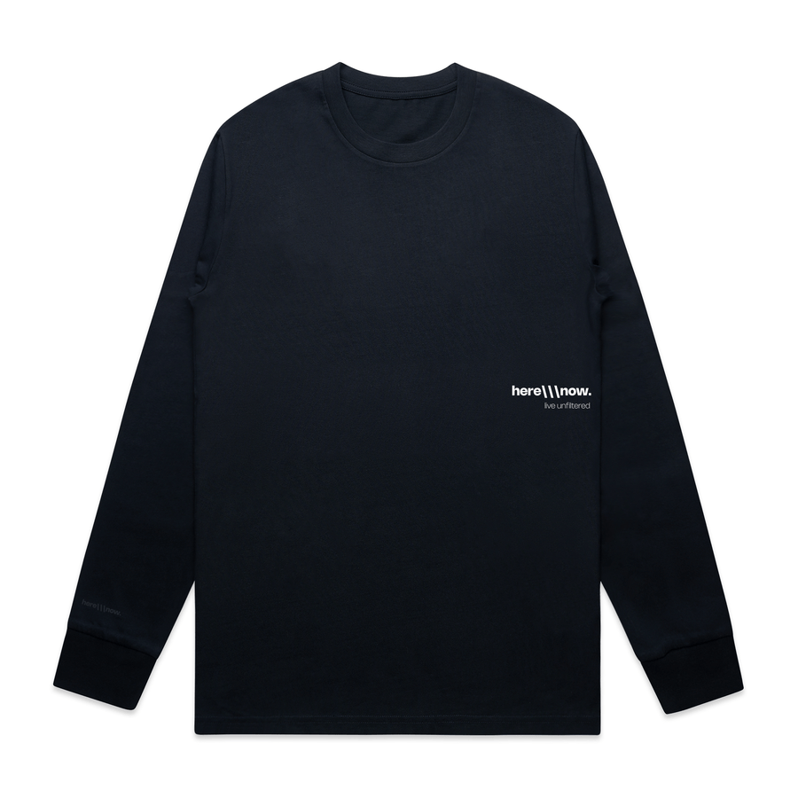 Connections - Longsleeve - Navy Blue - here\\\now.