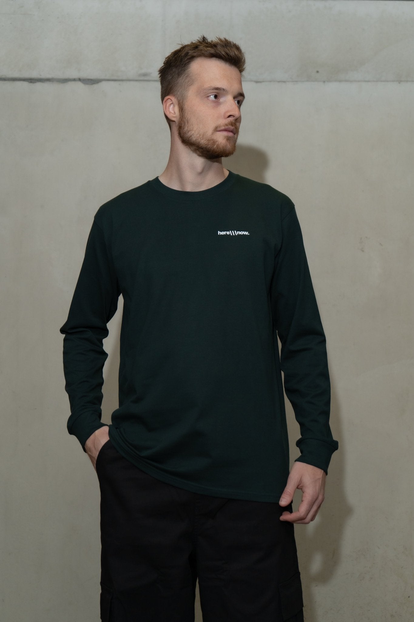 Connections - Longsleeve - Pine Green - here\\\now.