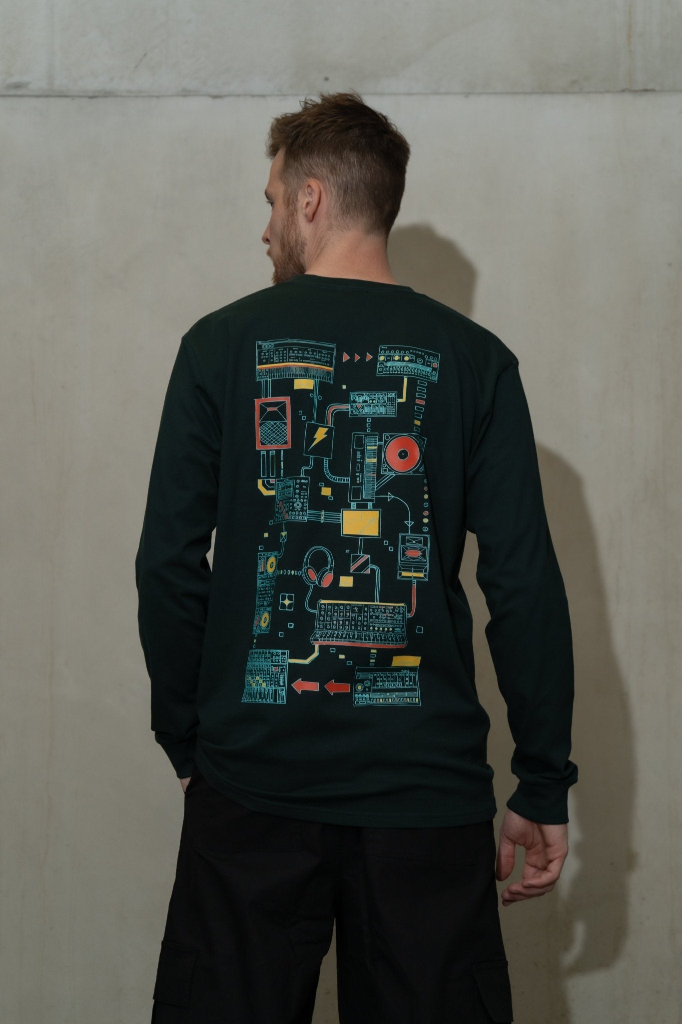 Connections - Longsleeve - Pine Green - here\\\now.