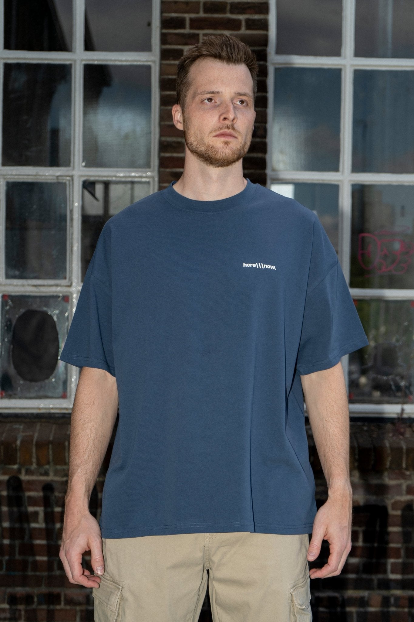 Connections Tee - Navy Blue - here\\\now.