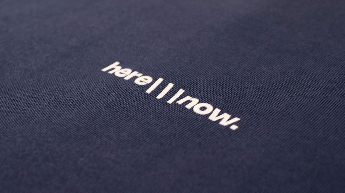 Connections Tee - Navy Blue - here\\\now.
