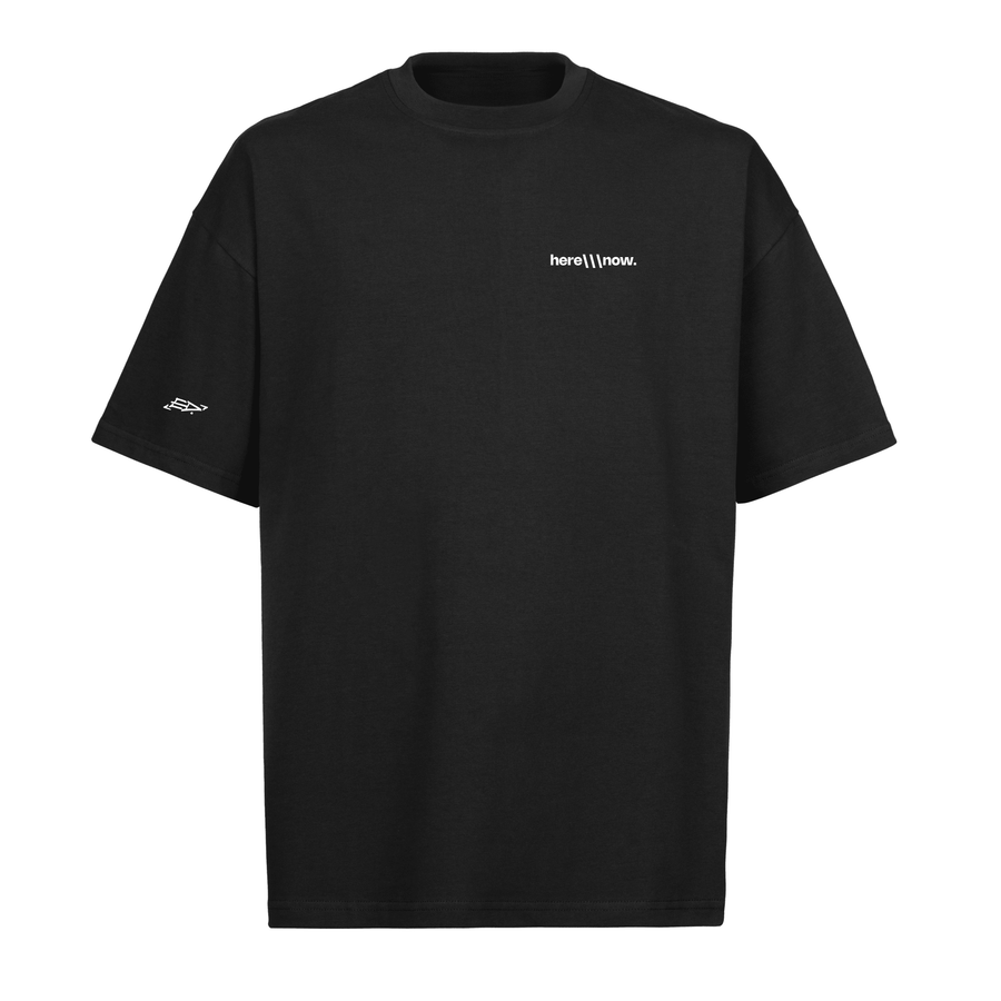 Oversized Tee - Human Connection - Black - here\\\now.