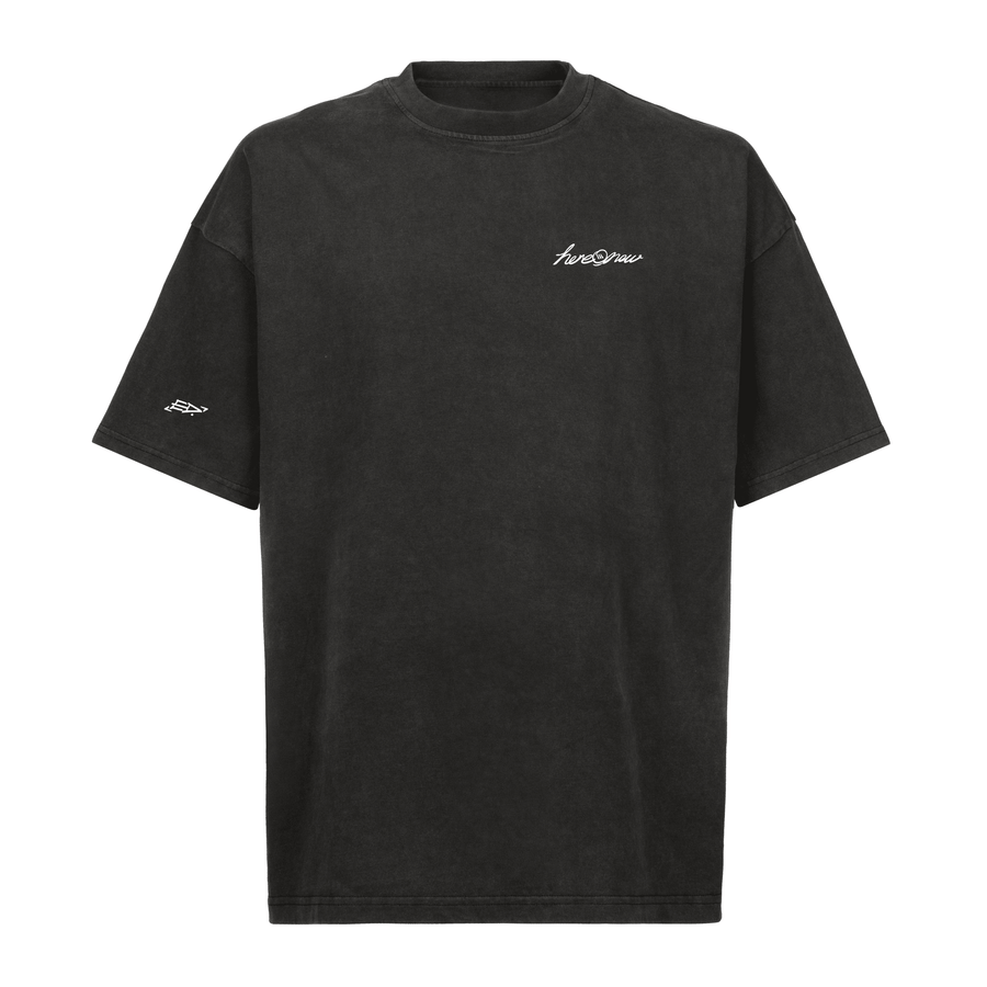 Oversized Tee - Human Connection - Vintage Black - here\\\now.