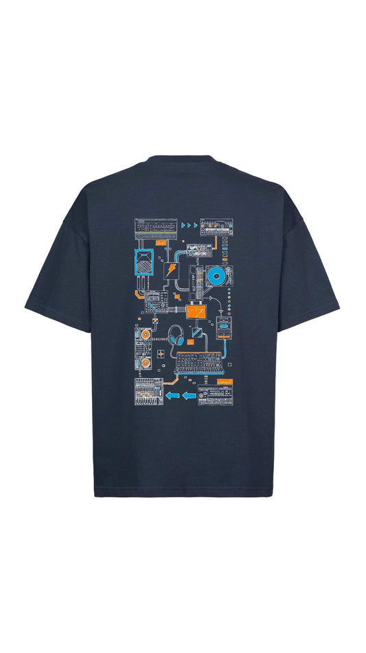 Connections Tee - Navy Blue