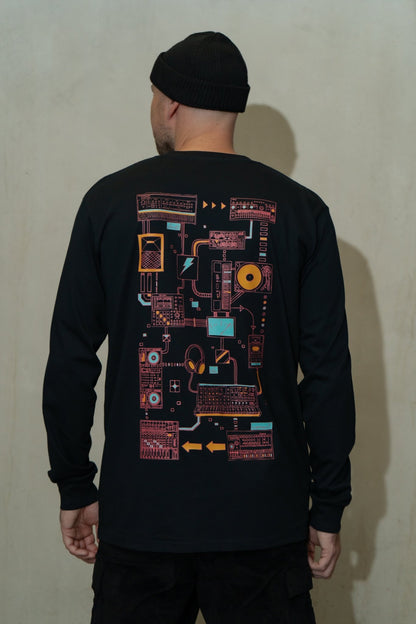 Connections - Longsleeve - Navy Blue - here\\\now.