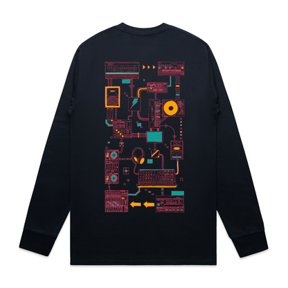 Connections - Longsleeve - Navy Blue - here\\\now.