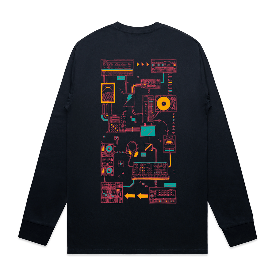 Connections - Longsleeve - Navy Blue - here\\\now.