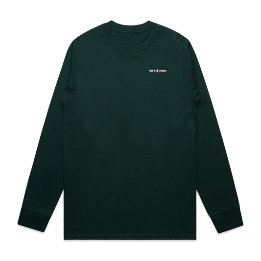 Connections - Longsleeve - Pine Green - here\\\now.
