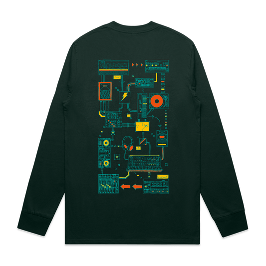 Connections - Longsleeve - Pine Green - here\\\now.