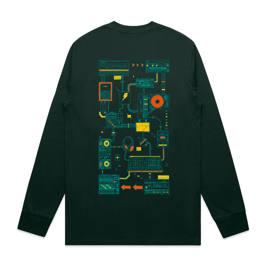 Connections - Longsleeve - Pine Green - here\\\now.
