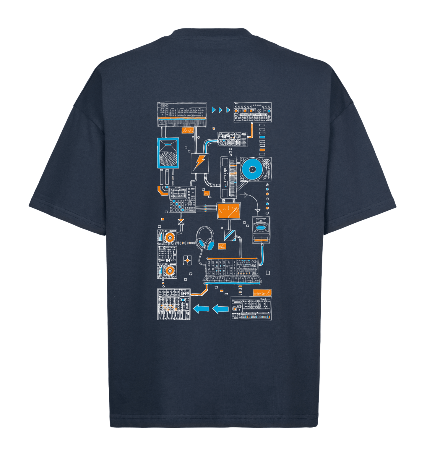Connections Tee - Navy Blue - here\\\now.