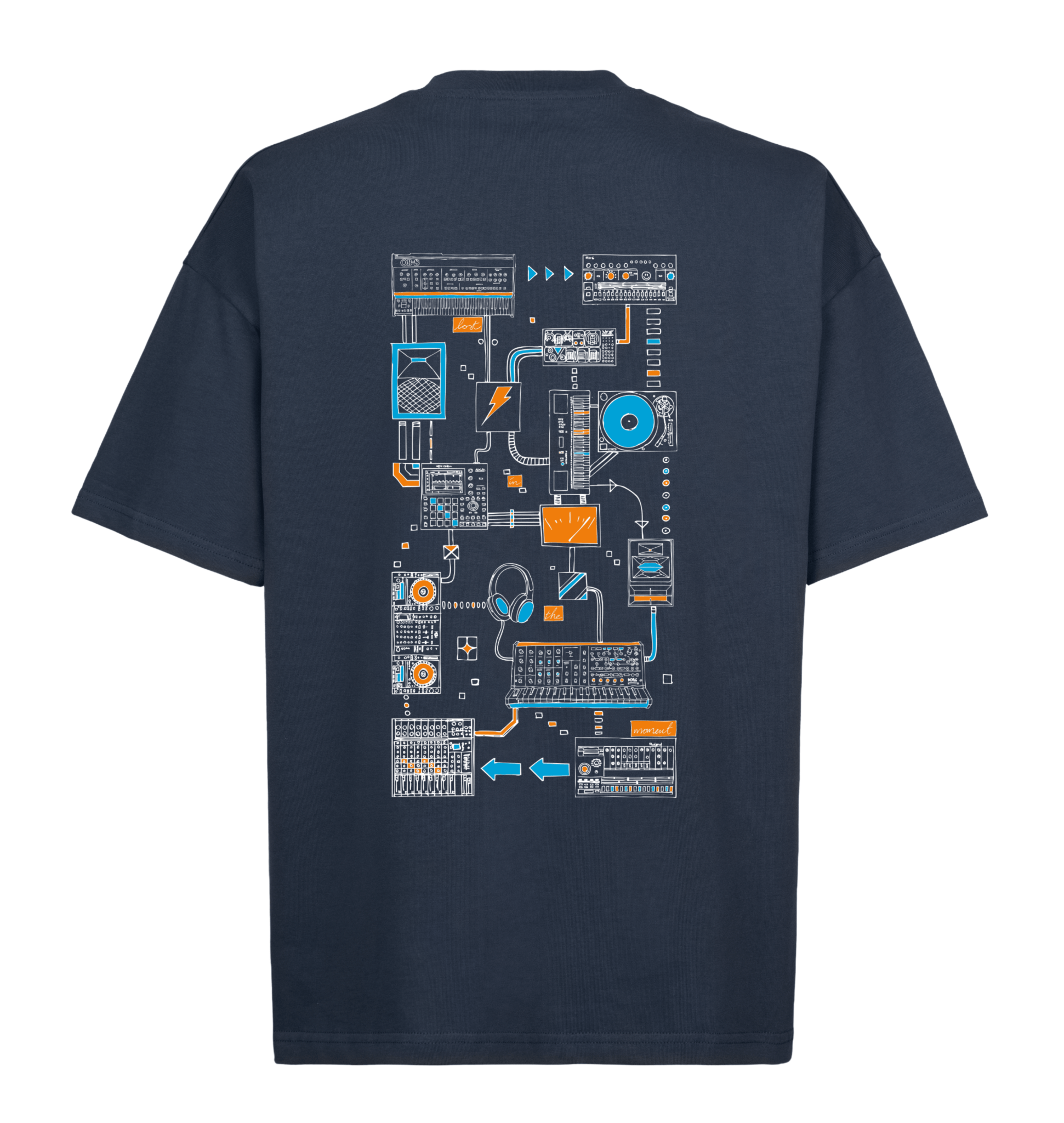 Connections Tee - Navy Blue - here\\\now.