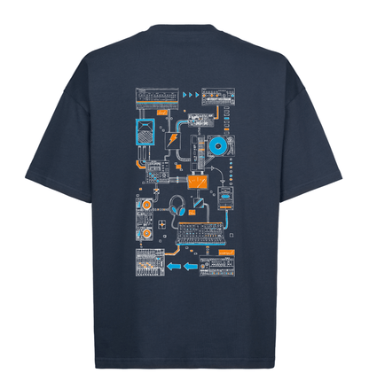 Connections Tee - Navy Blue - here\\\now.