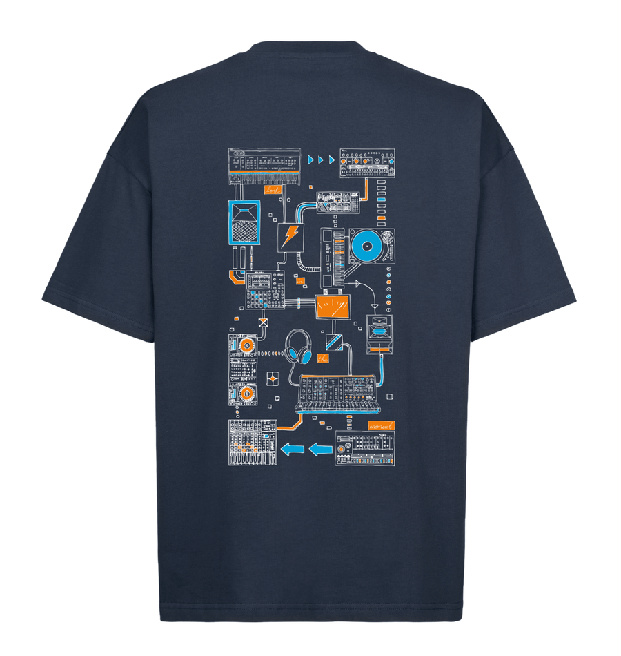 Connections Tee - Navy Blue - here\\\now.