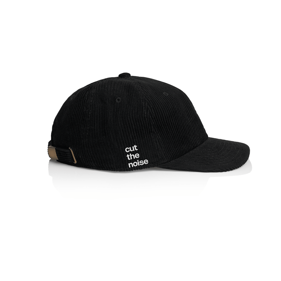 Cut The Noise - Corded Cap - Black - here\\\now.