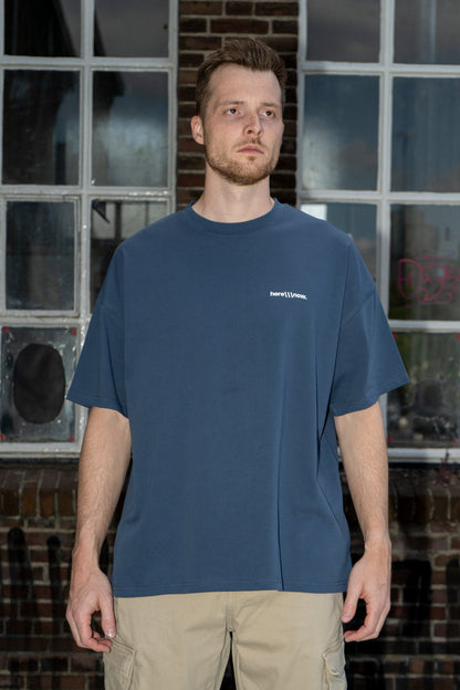 Connections - Navy Blue - Heavy Quality Oversized T-shirt