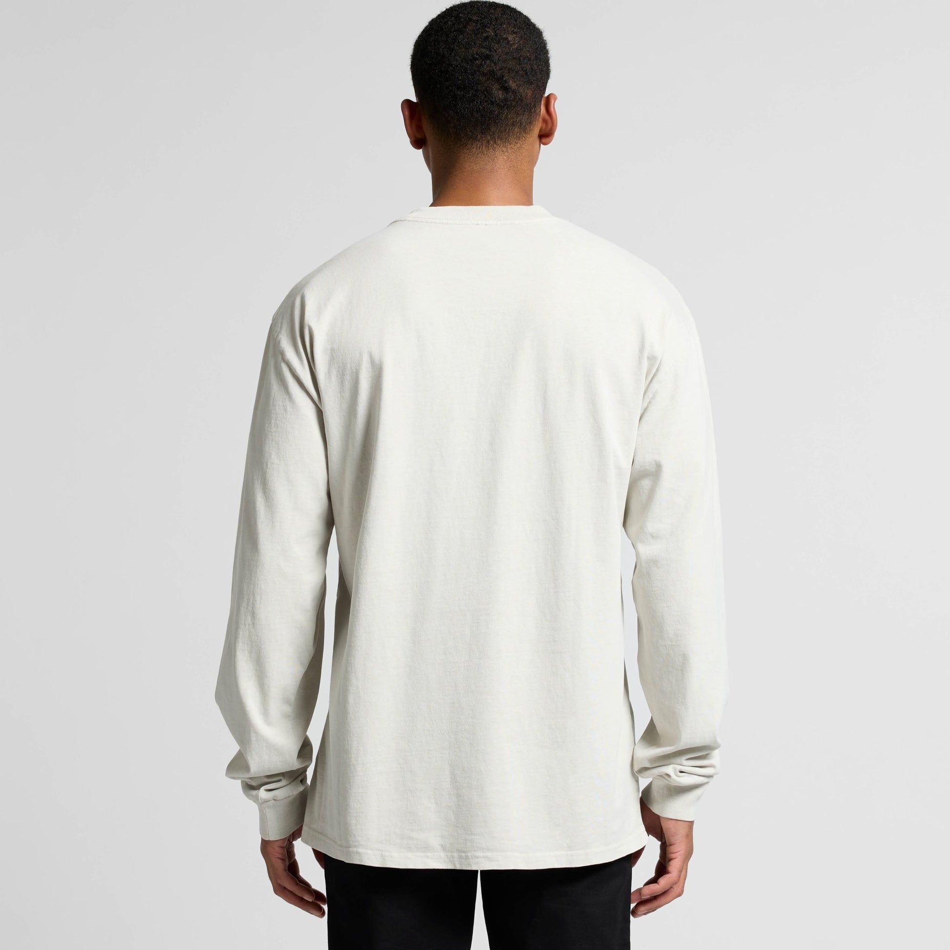 Longsleeve Tee - Human Connection - Faded White - here\\\now.