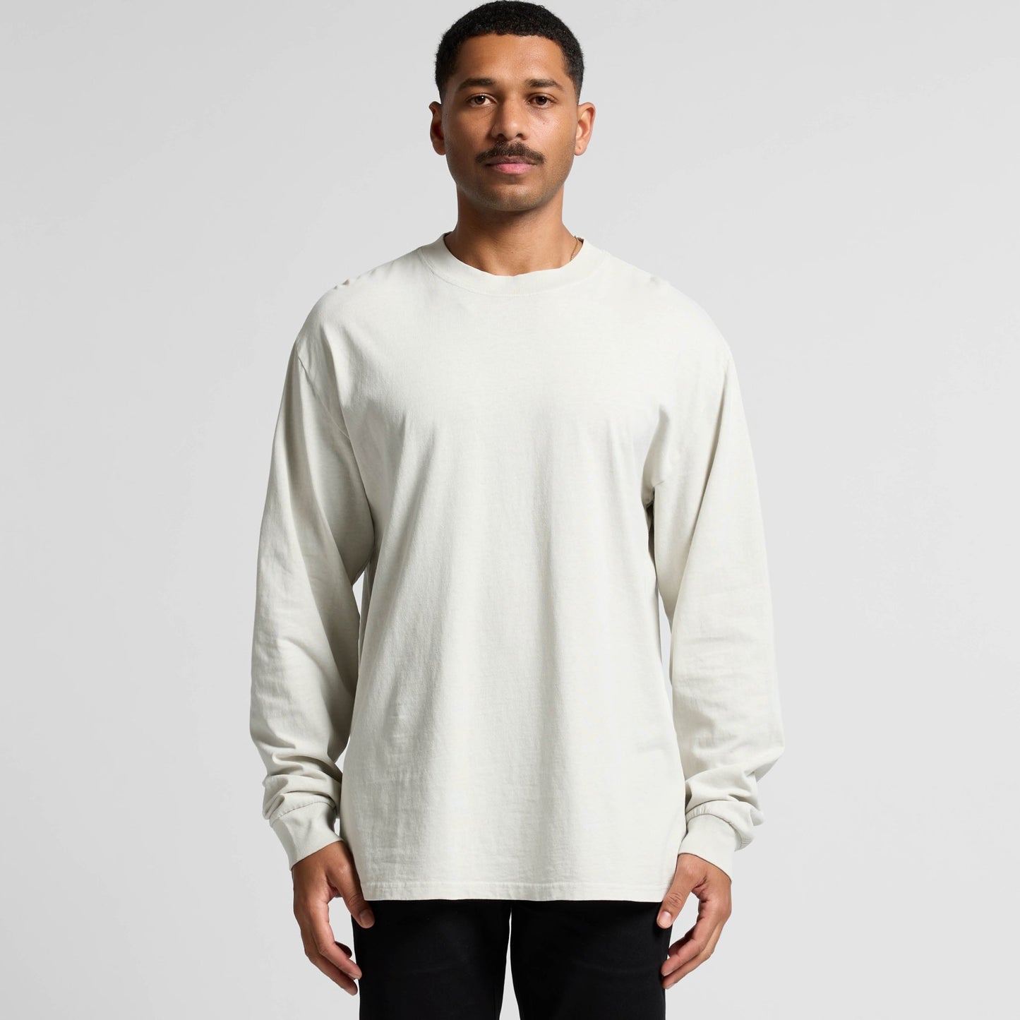 Longsleeve Tee - Human Connection - Faded White - here\\\now.