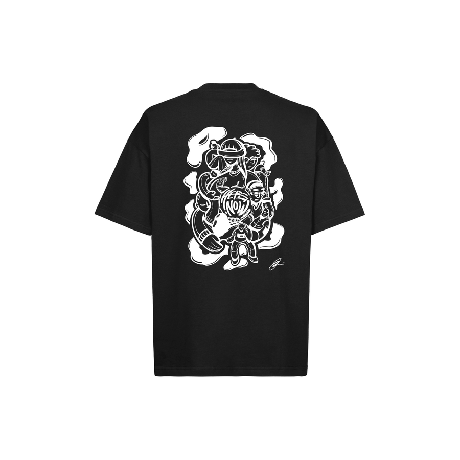 Oversized Tee - Human Connection - Black - here\\\now.