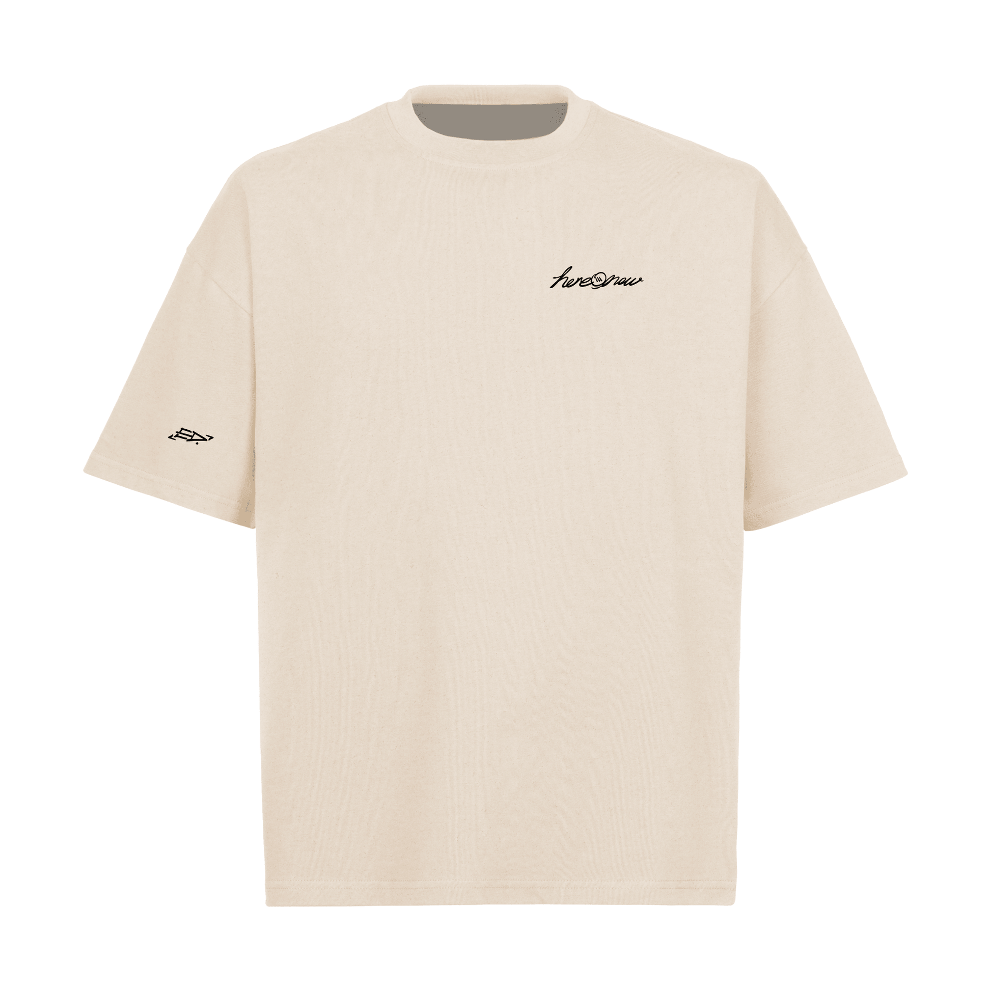 Oversized Tee - Human Connection - Natural - here\\\now.