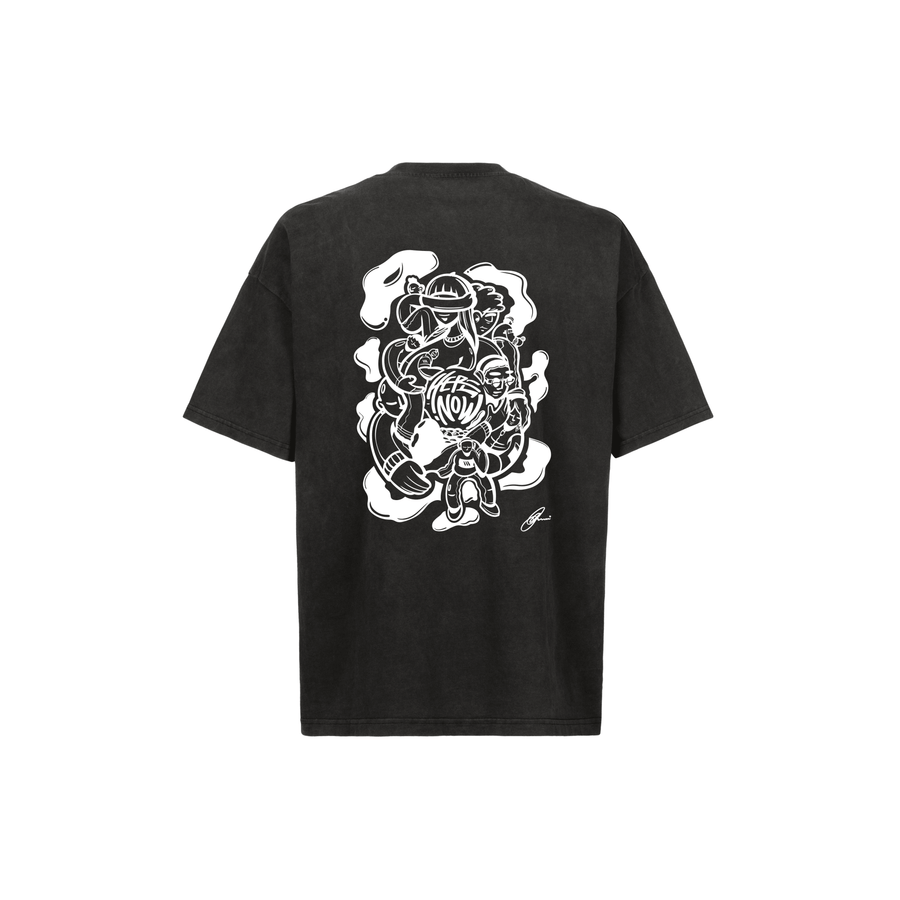 Oversized Tee - Human Connection - Vintage Black - here\\\now.