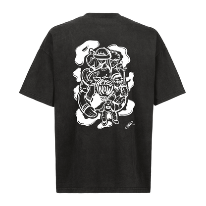 Oversized Tee - Human Connection - Vintage Black - here\\\now.