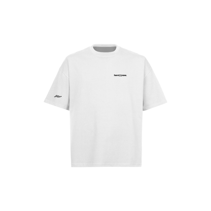 Oversized Tee - Human Connection - White - here\\\now.