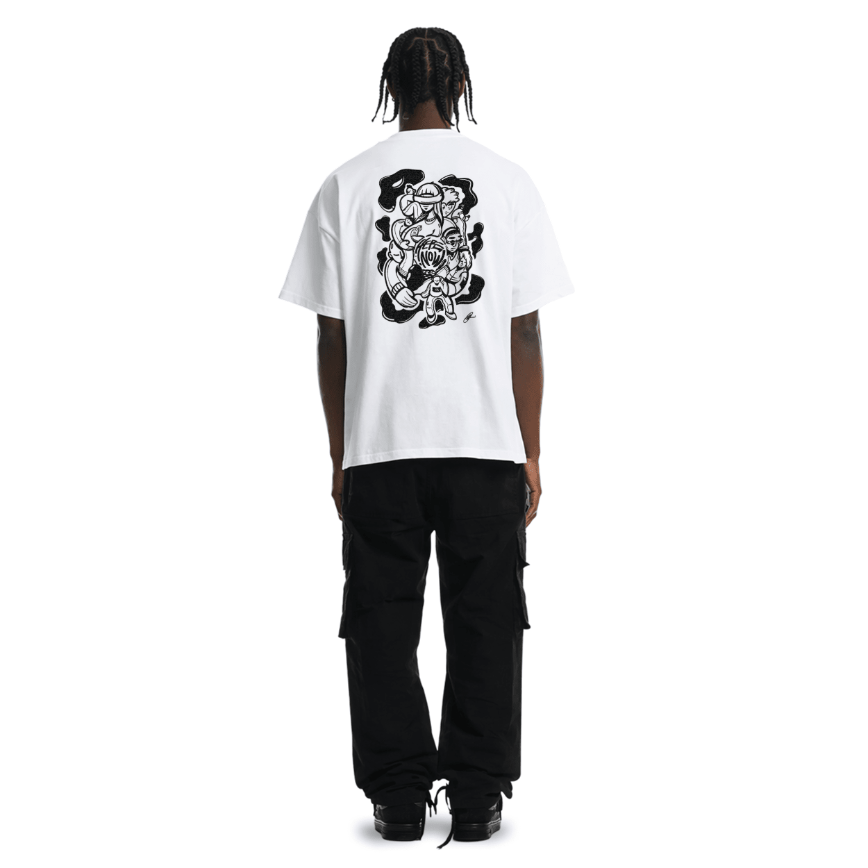 Oversized Tee - Human Connection - White - here\\\now.