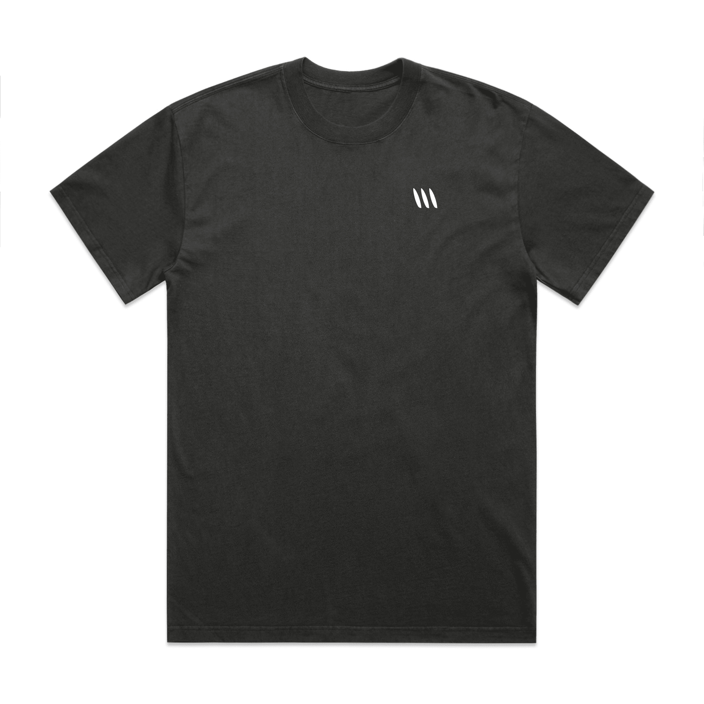 Relaxed Tee - Essential - Faded Black - here\\\now.