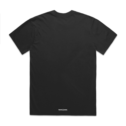 Relaxed Tee - Essential - Faded Black - here\\\now.