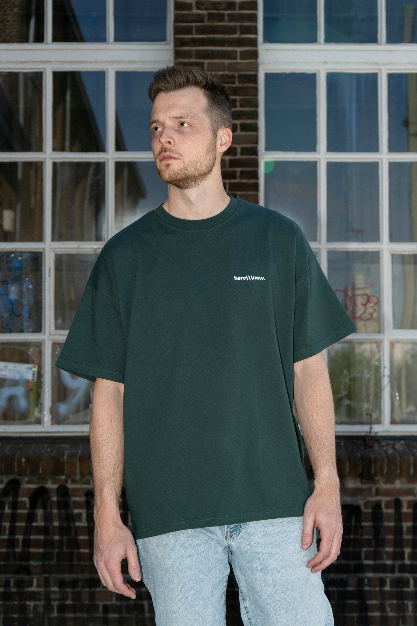 Unison Tee - Wild Green - here\\\now.