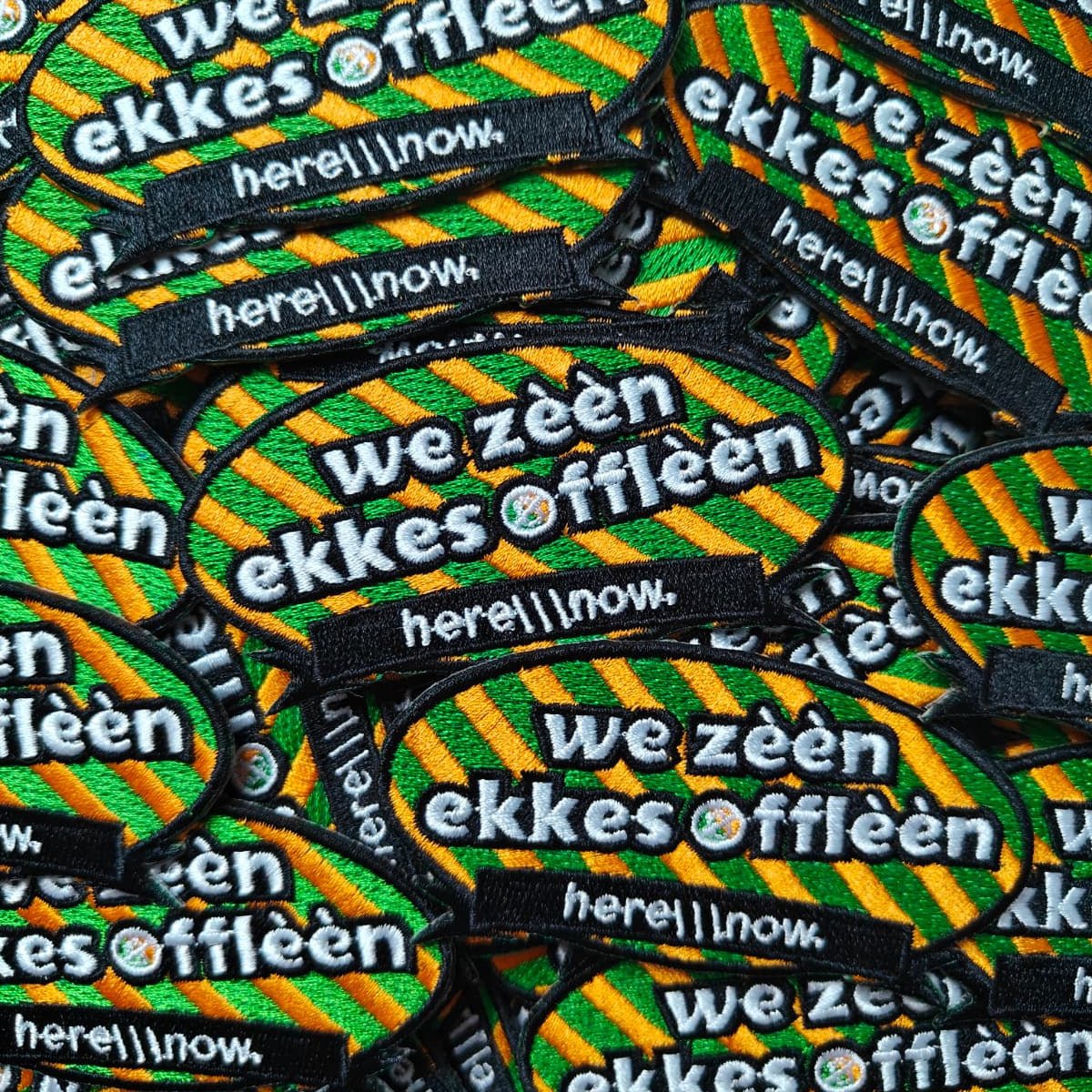 We zèèn ekkes offlèèn - Carnaval Embleem 2026 - here\\\now.